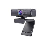 Cámara web, Cámara web 1080p Cubierta de cámara web Cámara web de enfoque automático con micrófono Cámara web for videollamadas de computadora for conferencias, transmisión en vivo, grabación para tra