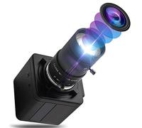 Cámara web de 2 MP con lente varifocal de 5 a 50 mm, cámara USB HD 1080P de alta velocidad VGA 100 fps USB cámara web CMOS OV2710 sensor cámara industrial con funda de aluminio Play & Plug Free Drive