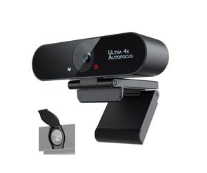 Cámara web de enfoque automático 1080P Smilodon Pro con micrófono mejorado cubierta de privacidad trípode para conferencias transmisión en vivo grabación compatible con Skype Teams Zoom YouTube