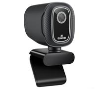 Cámara web Full HD 4K con micrófonos dobles con cancelación de ruido, cámara web USB con corrección de luz baja para videollamadas, conferencias, obturador de privacidad incluido clip 9 x 3,5 x 7 cm