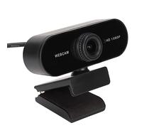 Cámara Web, HD 1080P/30fps Cámara de Computadora Rotación de 360° Cámara Web USB con Micrófono para Videoconferencias(Enfoque Manual Real 1080P)