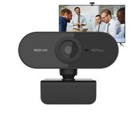 Cámara web HD para escritorio con enfoque fijo y rotación completa, enchufe USB y cobertura de privacidad del dispositivo de reproducción | Videoconferencias profesionales ideales, educación en dis