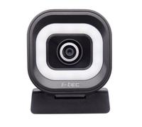 i-tec Solomon 700 Stream Webcam 4K con anillo de luz LED integrado, enfoque automático PDAF para un enfoque rápido y estable y dos integrados