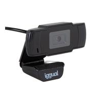 Cámara web iggual IGG318980 HD 720p USB con micrófono y visión 90º