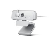 Lenovo Webcam 310 FHD – USB-A, LED, 2 micrófonos, 30 FPS, ángulo de visión 85°, Cable 1.8m, Blanco