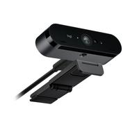 Logitech Brio 4K Webcam para Empresa, Inicio de sesión biométrico con Windows Hello, corrección de iluminación automática, cancelación de Ruido, Microsoft Teams, Zoom, Google Meet y PC/Mac - Grafito