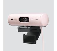 Cámara Web Logitech Brio 500 Rosa Full HD USB-C con Clip de Montaje