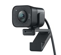 Cámara Web Logitech StreamingCam, Full HD, 60FPS, encuadre automático, autofoco inteligente, Grafito