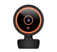 Cámara web para computadora con enfoque automático y micrófono con cancelación de sonido para videollamadas, aprendizaje en línea, visión amplia de 125 grados, diseño giratorio de 360 grados, cámara