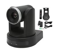 Cámara Web PTZ, Cámara con Zoom óptico 10X PTZ, Cámara de Videoconferencia HD 1080P, Salida IP HDMI SDI, Cámara Web para Transmisión en Vivo de Clase de Reunión en Línea (Enchufe de la UE)