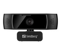 Cámara web Sandberg 134-38 Full HD 1080P Autofoco Micrófono Dual