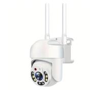 Cámara WiFi, Cámara De Vigilancia WiFi Inalámbrica For Exteriores con Seguimiento Automático, Visión Nocturna A Color, Monitor con Zoom,para Entrada de jardín(Camera 64G Card)