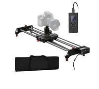 Cámaras de acción 80 cm de estudio Slider Slider Track Dolly Video Estabilizador Rail Fibra de carbono 120 Grados Panorámica Panorámica Tiempo de Ciclo Auto-Cape Múltiples modos de disparo, disparo fá