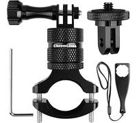 Cámaras de Acción Montadas en Bicicleta Soporte Bicicleta con Cámara Acción Aluminio Manilla Rotación 360 Grados Accesorios Notocicleta Compatible con Gopro Hero 10 9 8 7 y Otras Cámaras de Acción