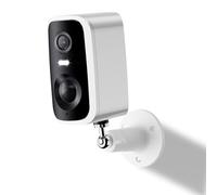 Cámaras de Seguridad inalámbricas para Exteriores, 2K, con batería, detección de Movimiento, Foco, Sirena, Alarma, cámara de vigilancia para Interiores con WiFi, visión Nocturna a Color