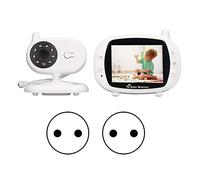 Cámaras de Vigilancia 3.5in Wireless Baby Video Monitor 2 Way Talk Lullaby Baby Monitor Night Vision Security Baby Camera 100-240V (Enchufe de EE. UU.) (Enchufe de la UE)