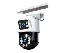 Cámaras de Vigilancia, Cámara IP PoE PTZ de Doble Lente de 8MP, 4K, videovigilancia CCTV, cámaras for Exteriores for Xmeye NVR, Audio bidireccional, detección Humana(8MP Add 32 Card)