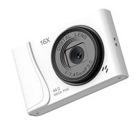Cámaras digitales de alta resolución de 24 MP con 16 controles manuales para principiantes, entusiastas del vlog, cámara selfie de 1920 x 1080p para campus, registros diarios, senderismo, bodas