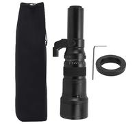 Cámaras digitales y accesorios F6.3 Prime Teleobjetivo con anillo adaptador de montaje de lente T2 OM para cámaras réflex digitales, telescopio astronómico, fotografía, blanco, lente de 46 x 15 x