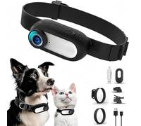 Cámaras for Collares de Perros y gatos: Equipadas con Lente Gran Angular de 170° for una Cobertura Amplia Durante Las escapadas de Mascotas(D)