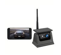 Cámaras Marcha Atrás Coches Cámara Respaldo Inalámbrica 5G WiFi HD Panel Solar 100 M Enganche Magnético Autobús Furgoneta Camión Autocaravana Coche DVR Vista Frontal Trasera Camara Trasera