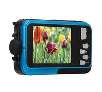 Cámaras Subacuáticas con Vídeo de 2,7 K, Imagen de 48 MP, Pantallas Duales, Cámara Digital Impermeable de 10 Pies para Bucear, Cámara Impermeable Que Admite Grabación Mientras Se