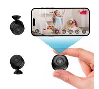 Camaras Vigilancia Domicilio WiFi, Mini Camara Espia1080p HD Oculta, Inalámbrica WiFi Interior/Exterior, Camaras Espias de Visión Nocturna, Movimiento Micro Cámara para El Hogar, Niños, Mascotas