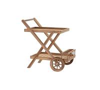 Camarera teca 70x45x60 Ruedas natural marron