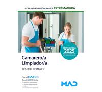 Camarero/a-Limpiador/a de la Administración de la Comunidad Autónoma de Extremadura (Personal Laboral Grupo V). Test