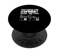 Camarero Divertido, ya Sabes, el Propietario también me Gusta PopSockets PopGrip Adhesivo