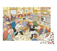 Camarero en un Tradicional café británico Puzzle De Madera Impermeable DIY Puzzles De 1000 Piezas Regalos para Adultos Divertido Rompecabezas Juegos Educativos