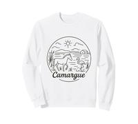 Camarga Caballo con Paisaje Flamenco Sudadera