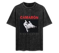 Camaron Reencuentro Men Black T-Shirt Print Unisex Cotton tee Shirt M
