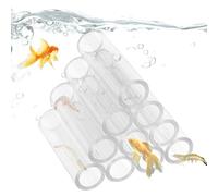 Camarones Hábitat Acrílico, Tubo de cría de alimentador de camarones de Pescado Transparente acrílico, Hábitat de cría de Cuevas de camarones de Acuario de Tubo, Tubos Ocultos para/Peces peq