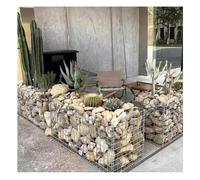 Camas elevadas modulares de gaviones de alambre de acero galvanizado para paredes de piedra y macetas al aire libre