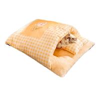 Camas Mascotas Para Gatos,Felpa Guarida De Mascotas Con Cojín - Cama Hueca De Gato | Para Uso Al Aire Libre Invierno Y Viaje Calmante Para Gatitos Cachorros Y Animales