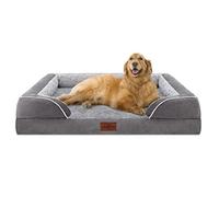 Camas ortopédicas impermeables de espuma para perros extragrandes, sofá duradero con funda extraíble y cremallera