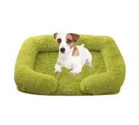 Camas Ortopédicas Para Perros De Gran Tamaño, Cama De Espuma Tipo Huevera Para Perros, Cama Lavable Para Mascotas Con Funda Lavable Extraíble Y Base Antideslizante Para Perros Y Gatos,Verde,L