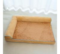 Camas Ortopédicas para Perros De Tamaño Mediano, con Soporte De Espuma Tipo Caja De Huevos, Funda Extraíble Y Lavable, Base Antideslizante para Mascotas Pequeñas Y Medianas,Amarillo,S