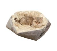Camas para gatos | Almohadilla gruesa para dormir para mascotas, casa cálida de invierno para perros - para gatitos pequeños, medianos y grandes, cachorros, animales pequeños, interiores y exteriores