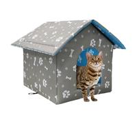 Camás para Gatos,Casa para Gatos Tipo Oxford Invierno - Tienda Cálida para Mascotas Perros y Accesorios Sueño Hogar Viaje Exterior Interior | Tiempo Frío