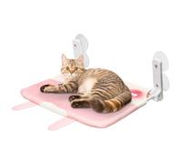 Camas para gatos con ventana para gatos de interior, asiento para ventana con ventosa para gatos,Hamaca con perca de gato de dibujos animados | Estantes de seguridad para gatos de diseño inalámbrico s