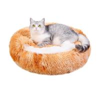 Camas para gatos de interior | Camas para mascotas calmantes | Cama cueva para gatos, cama pequeña para mascotas, casa de felpa suave con parte inferior antideslizante, perros pequeños y gatos