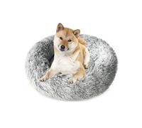 Camas para Mascotas, Cama para Perros, Cama Gato, Alfombra de Felpa Suave y Mullida (Gris Blanco - 65cm)