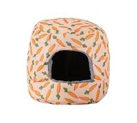 Camas para Mascotas pequeñas, casa para cobayas, hámster de hámster Plegable, Donut de Felpa, Cama Caliente para Accesorios de cobayas, Ardilla, guía de glaseado