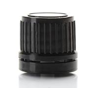 Camassia Tapón negro con gotero con precinto DIN18 | Envases | Tapón negro de rosca con gotero y precinto | 1 unidad