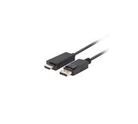 Cambia de género de cable - Lanberg - CA-DPHD-11CC-0018-BK - HDMI - 1,8 m - Cobre
