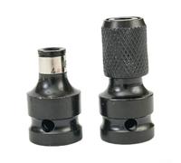 Cambia eficientemente entre taladro y llave cuadrada de 1/2 a vástago hexagonal de 1/4