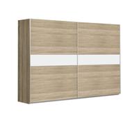 CAMBIA TUS MUEBLES CTM® Armario Winter 270 cm - Puertas Correderas - Estilo Nórdico - Interior con Estantes, Barras y Partidores - 270x61x210 cm - Armario Grande para Dormitorio (Roble)
