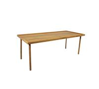 CAMBIA TUS MUEBLES CTM® Mesa Centro Fresa - Madera Maciza Natural con Patas Redondeadas, Estilo Atemporal para Salón o Mesas Nido Versátiles 120x55x40 cm